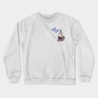 Michigan Sailboat Crewneck Sweatshirt